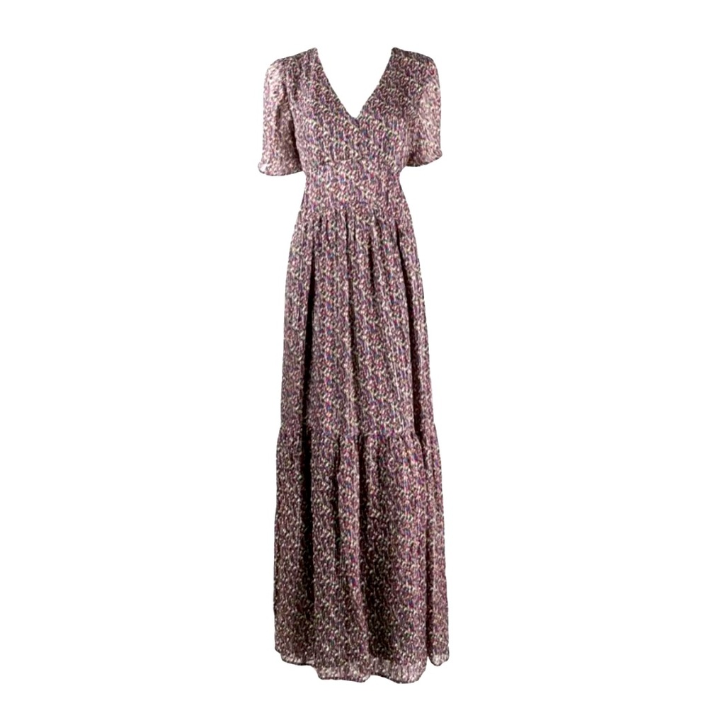 Ba&sh maxi dress silk multicolor